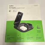 Belkin Boostcharge 3-IN-1 Magnetic Foldable QI2 Charger Black. Fixed Price $50.00.