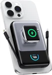 Magnetic Portable Charger With Built-in 10800MAH, Black Silver. Fixed Price $58.48.