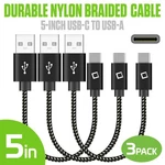 Cellet 3-PACK Usb-c To Usb-a 5-INCH Short Charging Cables Nylon Braided. Fixed Price $8.99.