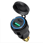 Motorcycle Power Adapter Din Hella Plug Qc 3.0 Usb & Type Charger.... Fixed Price $26.48.