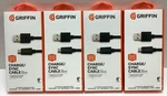 Griffin 6 Ft Charger And Sync Cable, Usb-a Micro-usb Black, Lot Of 4. Fixed Price $14.95.