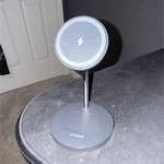 Anker Magnetic Qi Wireless Charging Stand Dock, Gray, 3 Ft Cable. Fixed Price $13.00.
