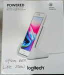Logitech Powered Wireless Charging Stand For Iphone 8 Plus Xs Max White. Fixed Price $19.99.