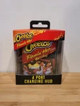 New Flamin' Hot Crunchy Cheetos 4-PORT Charging Hub W/(3) Usb & (1). Fixed Price $10.00.