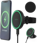 Magnetic Wireless Car Charger Mount Compatible With Magsafe Iphone 15/ 14. Fixed Price $41.85.