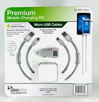 Ubio Labs 2-PACK 6FT Micro Usb Cable & Wall/car Charger For Samsung, Nokia, Moto. Fixed Price $14.99.