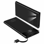 10000MAH Power Bank, Ultra Slim Portable Charger, External Battery Pack With Bu. Fixed Price $24.99.