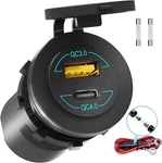 12V Usb Outlet - 90W(MAX) Dual Ports QC4.0 Pd & Quick CHARGE3.0 Car Charger Sock. Fixed Price $28.99.