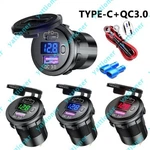 12V QC3.0 Dual Usb Car Fast Charger Socket Power Outlet Led Voltmeter Waterproof. Fixed Price $12.88.