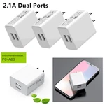 Dual Ports Quick Charging Home Wall Usb Charger Adapter Plug For Iphone Samsung. Fixed Price $7.99.