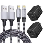 Fast Charger,iphone Charging 2PACK Dual Port 6FT, Black. Fixed Price $35.90.