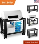 Portable Under-desk Rolling Organizer 88 Lbs Capacity Printer & Project Stand. Fixed Price $64.99.