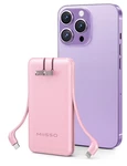 Miisso Ultra Slim 10000MAH Power Bank Built-in Cables And Foldable Ac Wall Plug. Fixed Price $28.04.