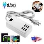 6 Port Usb Hub Desktop Fast Wall Charger Charging Station Travel Power Adapter. Fixed Price $9.29.