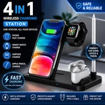 4 1 Fast Wireless Charging Station Stand For Iphone Airpods Apple Watch Dock. Fixed Price $30.99.