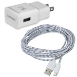 Home Wall Adaptive Fast Charger Baided 6FT Long Usb Cable Sync For Cell Phones. Fixed Price $15.81.