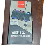 Zealsound Triple Wireless Charging Station WG-3B Black Qi 3-DEVICE Charger Pad. Fixed Price $24.99.
