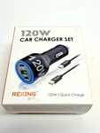 New Rexing 120W Vehicle Quick Charger With Usb-c & Port Compatible. Fixed Price $29.99.