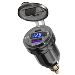 Qidoe Motorcycle Power Adapter Waterproof Hella Din Plug Usb Blue Led. Fixed Price $32.24.