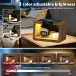 Alltripal Bamboo Charging Station Alarm Clock 15W Wireless Charger. Fixed Price $70.99.