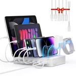 Soopii 60W 6-PORT Charging Station For Multiple Devices, Pd 20W Usb Fast Ch.... Fixed Price $64.60.