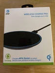 *new* At&t Universal Wireless Pad W/ Fast Charger Adapter In Box *opened*. Fixed Price $28.92.