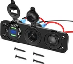 4 In 1 Charger Socket Panel Dual QC3.0 Usb With Led Voltmeter Display. Fixed Price $27.87.