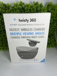 Tylt Twisty Wireless Charger With Multiple Viewing Angles (QITWST360GY-T). Fixed Price $15.00.