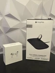 Airpods Pro & Mophie 3-IN-1 Wireless Charging Stand For Iphone Iwatch. Fixed Price $89.99.