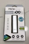 Brand New Silver Ihome Charger Rechargeable Battery Powerbank 2200 Mah. Fixed Price $9.90.
