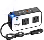 200W Car Power Inverter, Pisfau Dc 12V To 110V Ac Plug Adapter Outlet With. Fixed Price $35.99.