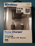 Just Wireless Home Phone Charger Samsung Lg Htc Motorola 6FT Usb-c Niob. Fixed Price $8.99.