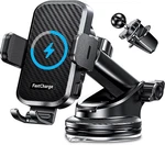 Chgeek Wireless Car Charger With Phone Holder Mount, 15W Fast Charging Auto Clam. Fixed Price $45.85.