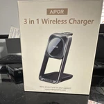 Apor 3 1 Wireless Charger Pink For Iphone Airpods Apple Watch CS02. Fixed Price $85.00.