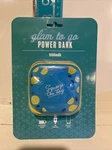 Orbit Innovations Glam To Go Power Bank Charger Blue & Yellow W/squeeze The Day. Fixed Price $5.99.