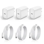 3 Pack Iphone 17 Usb Charger Fast CHARGING,20W Port Wall Power Brick .... Fixed Price $45.59.