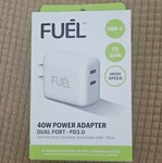 Fuel 40W Dual Usb-c Power Adapter High Speed Charging For Apple Android. Fixed Price $19.99.