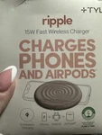 Tylt Ripple 15W Fast Wireless Charger Gray Qi For Iphone Airpods Galaxy S22. Fixed Price $15.00.