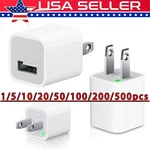 White 1A Usb Power Adapter Ac Home Wall Charger Plug For Iphone 5 6 7 8 Lot. Fixed Price $337.00.
