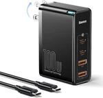 Baseus 100W Charger 4-PORT Gan Ii Wall Fast 2 Usb-c Usb-a. Fixed Price $64.99.