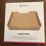 Einova Wireless Charging Valet Tray, 10W Qi, Gold New Open Box. Fixed Price $18.95.
