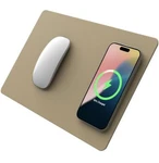 Pout Hands 3 Pro Wireless Phone Charging Mouse Pad Latte Cream Sealed. Fixed Price $29.99.