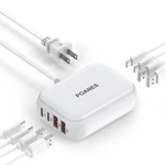 Poanes 8-PORT Usb Charger, Multi-port Travel 20W, Grayish White. Fixed Price $29.49.