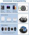 Wireless Charger In 1 Magnetic Foldable Travel W203-RTOPS Black. Fixed Price $19.85.