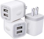 Usb Plug, Wall Charger 3 Pack, Gigreen Dual Port Electrical Outlet. Fixed Price $17.92.