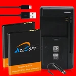 2X1520MAH Battery Charger Cable Stylus For Alcatel Cingular Flip OT-4044O Usa. Fixed Price $49.62.