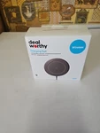10W Qi Charging Pad - Dealworthy Black R4. Fixed Price $8.00.