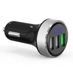 Lihan Usb Car CHARGER,12V/24V Voltage Meter, QC3.0 2.08*1.3*1.3, 3-SILVER. Fixed Price $19.98.