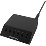 Sabrent Premium 60 Watt (12 Amp) 6-PORT Aluminum Desktop Usb Rapid Charger Bla. Fixed Price $50.06.