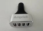 Amprich EL-IP4-C12 Universal 4X 2.4 Amps Usb 12V Car Charger. Fixed Price $19.99.
